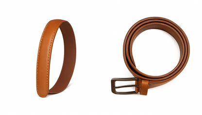 35mm Full Grain Handmade Cowhide Leather For Men Classy Dress Belts Tan|  Gift For Him