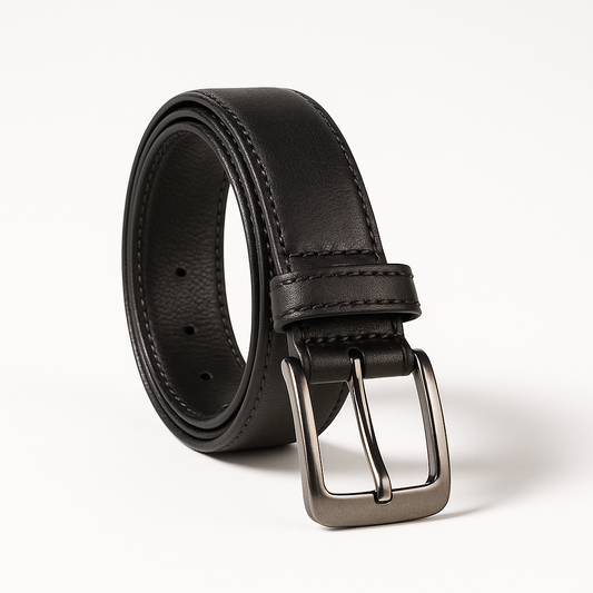 35mm Full Grain Handmade Cowhide Leather For Men Classy Dress Belts Black| Xmas Gift| Gift For Him