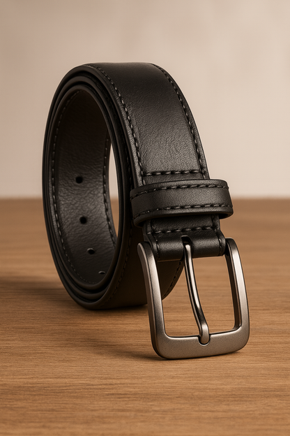 35mm Full Grain Handmade Cowhide Leather For Men Classy Dress Belts Black| Xmas Gift| Gift For Him