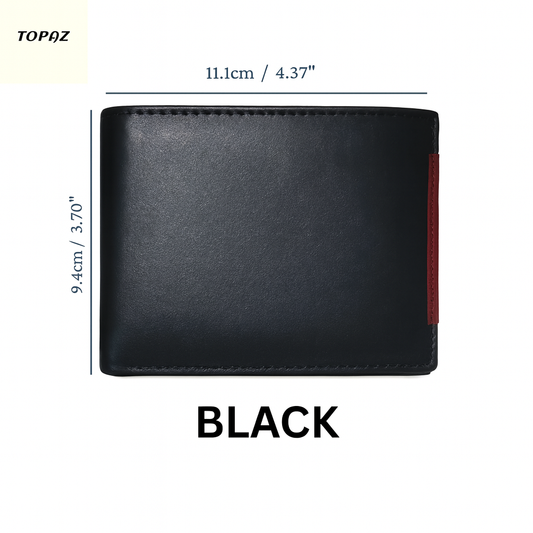 Men's Soft Smooth Genuine Cowhide Leather Bifold Slim Wallet Credit Card Holder| Gift for Him